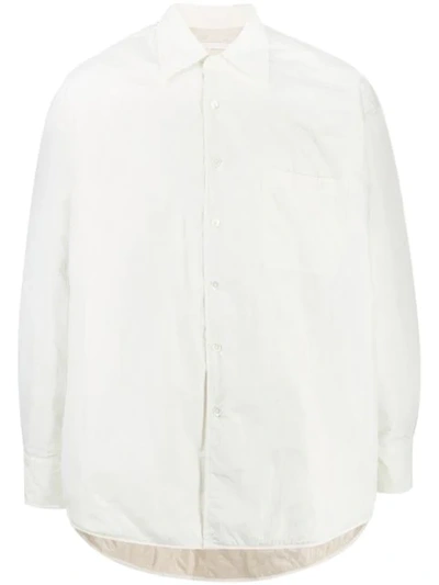 Our Legacy Crumpled Shirt Jacket In White