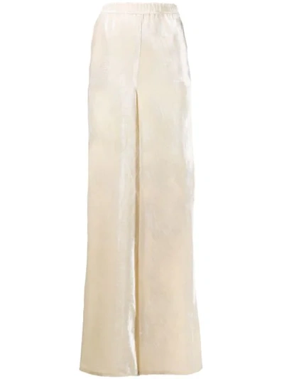 Atu Body Couture Silk Velvet Trousers In Neutrals