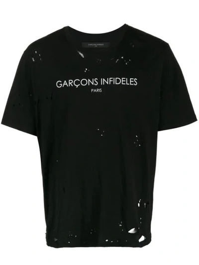 Garcons Infideles Infideles Logo T-shirt In Black