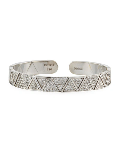 Alessa Jewelry 18k White Gold Zigzag Diamond Bracelet