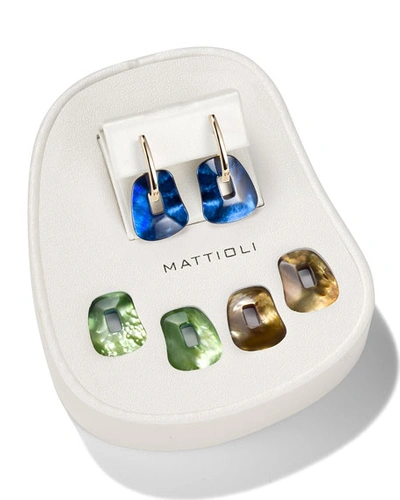 Mattioli Puzzle Hoop Earrings, Mother-of-pearl