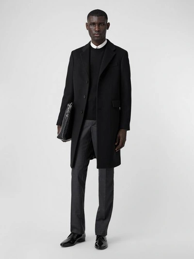 Burberry Men's Hawkhurst Wool-blend Coat In Black