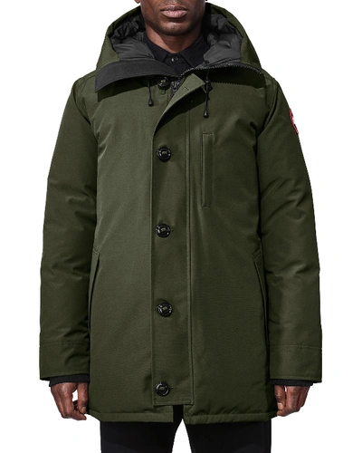 Canada Goose Men's Chateau Hooded Parka In Military Green