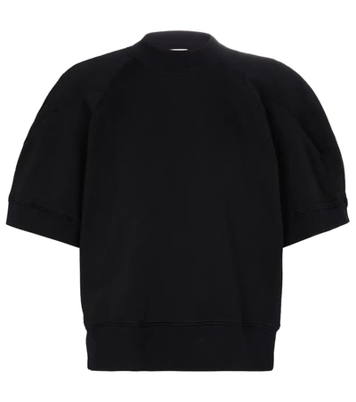 Agolde Oversized Cotton Sweatshirt In Black