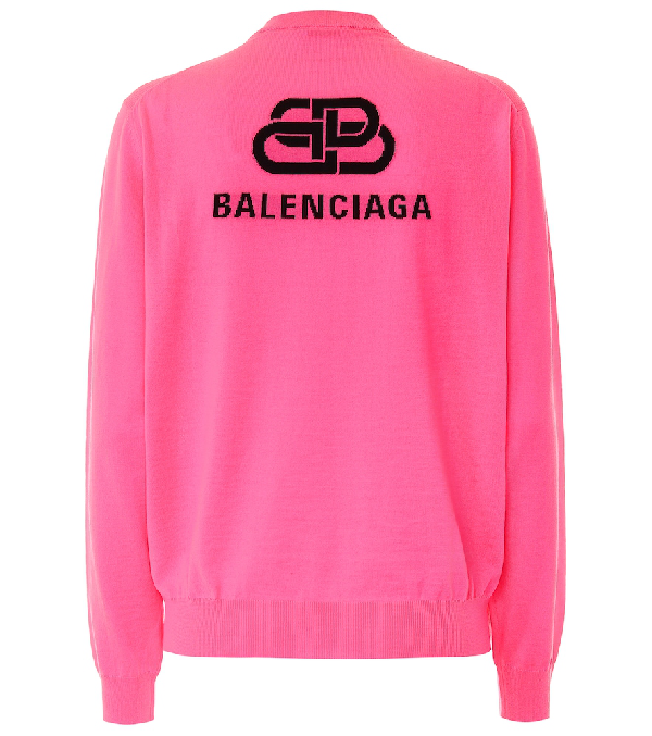 balenciaga pink sweater