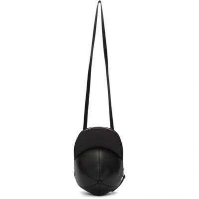 Jw Anderson Cap Leather Cross Body Bag In Black