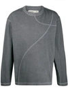 A-cold-wall* Logo-print Long-sleeved Cotton T-shirt In Grey