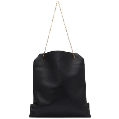 The Row Small Lunch Bag In Blsg Black