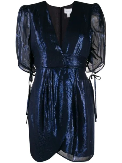 Alice Mccall Night Moves Cap Sleeve Mini Dress In Blue