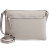 Kate Spade Medium Polly Leather Crossbody Bag In True Taupe/sliver