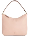 Kate Spade Medium Polly Leather Shoulder Bag In Flapper Pink/gold