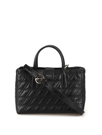 Zanellato Black Duo Metropolitan S Zeta Leather Bag