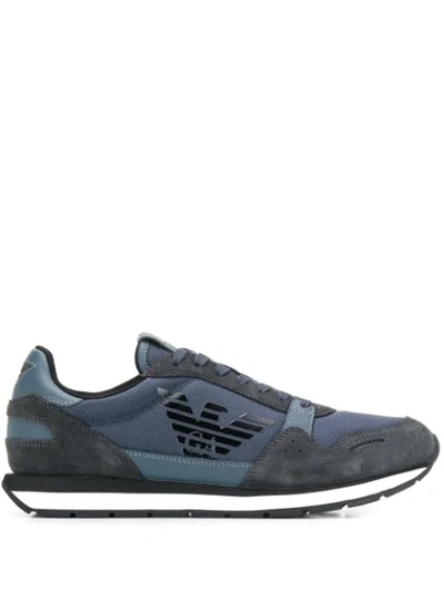 Emporio Armani Navy Blue Grey Sneaker