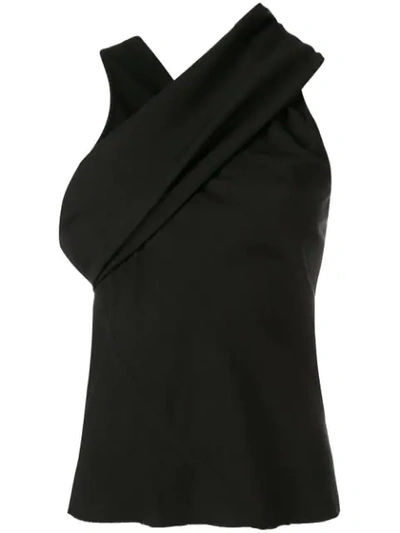 Rick Owens Banana Tank Top Topwear In Black Tech/synthetic