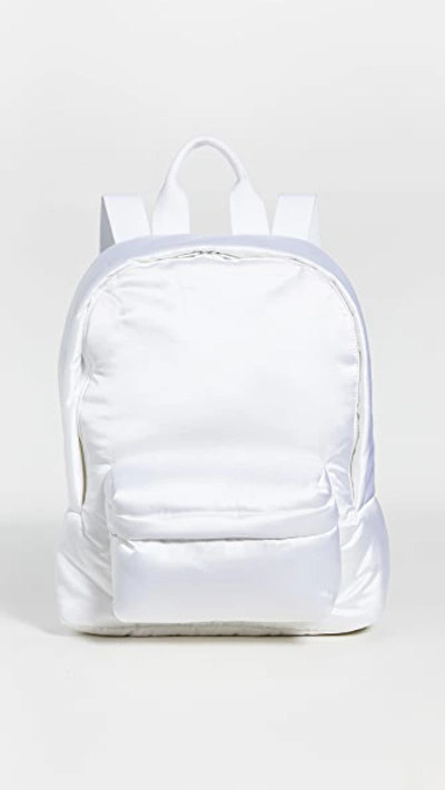 Mm6 Maison Margiela Padded Backpack In White