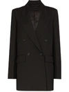 Joseph John Double-breasted Blazer In Black