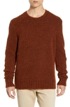 John Varvatos Athens Regular Fit Boucle Sweater In Picante