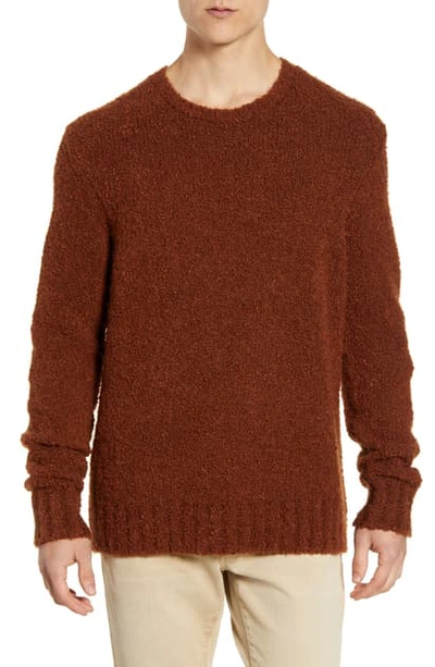 John Varvatos Athens Regular Fit Boucle Sweater In Picante