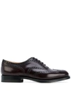 Church's Burwood Polished Leather Oxford Brogues In Burgundy