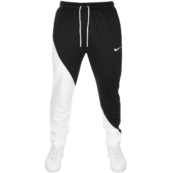 Nike Swoosh Logo Jogging Bottoms Black | ModeSens