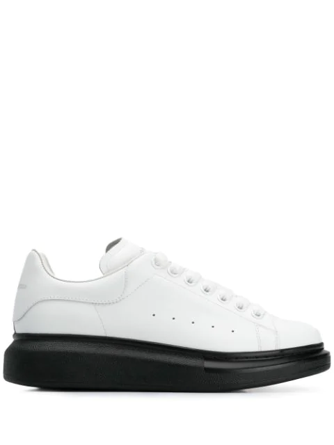 alexander mcqueen black and white sneakers