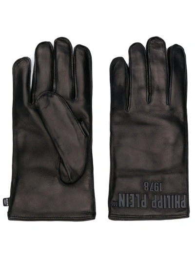 Philipp Plein Short-length Gloves In Black