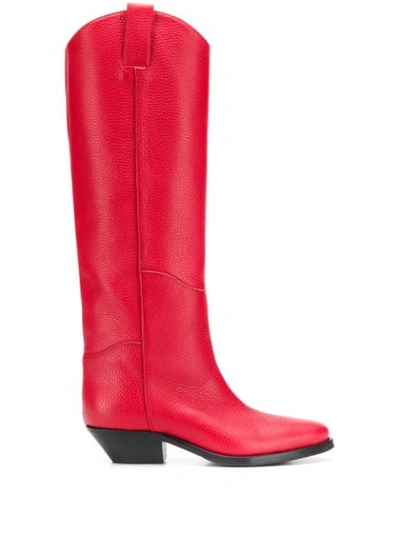 P.a.r.o.s.h Knee-high Boots In Red