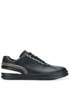 Camper Twins Leather Sneakers In Black