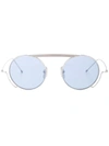 Thom Browne Tb111 Round-frame Sunglasses In Blue