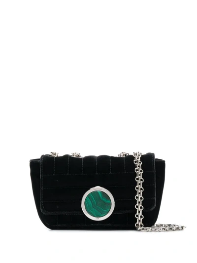 Giambattista Valli Matelasse Small Shoulder Bag In Black