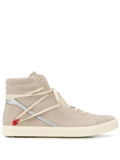 Rick Owens Geotrasher High-top Sneakers In Neutrals