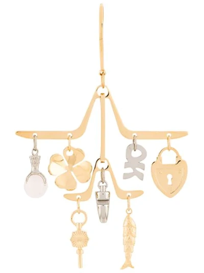 Lanvin Charm Chandelier Earrings In Gold