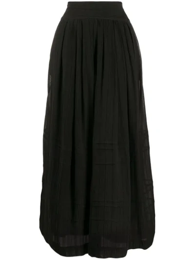 Isabel Marant Étoile Striped Maxi Skirt In Black