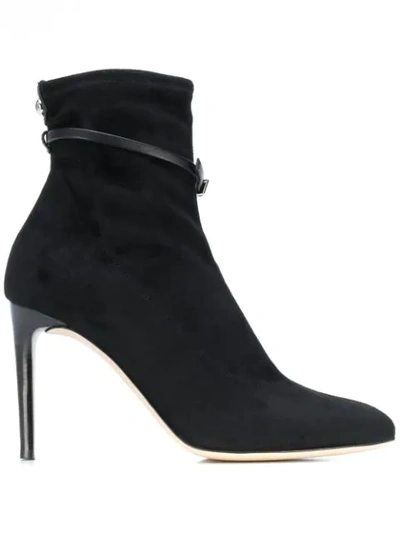 Giuseppe Zanotti Buckle Strap Ankle Boots In Black