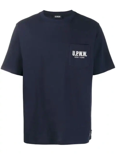 Upww Logo Printed T-shirt In Blue