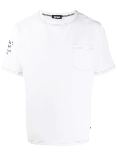 Upww Short Sleeved Cotton T-shirt In White