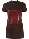 Rick Owens Drkshdw Brown Cotton T-shirt