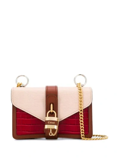 Chloé Aby Chain Shoulder Bag In Pink