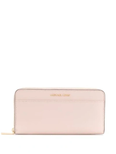 Michael Michael Kors Continental Zipped Wallet In Pink