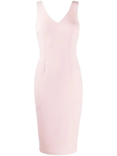 Styland Pencil Midi Dress In Pink