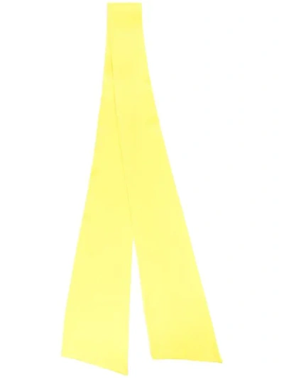 Styland Neck-tied Scarf In Yellow