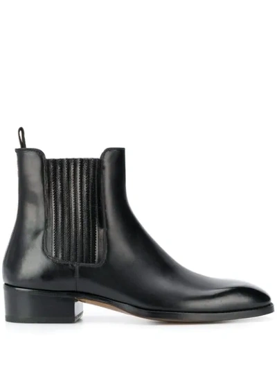 Tom Ford Chelsea Ankle Boots In Black