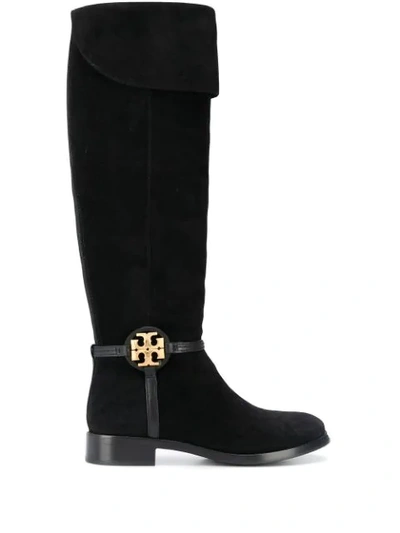 Tory Burch Mid-calf Length Boots In 006 Perfect Black