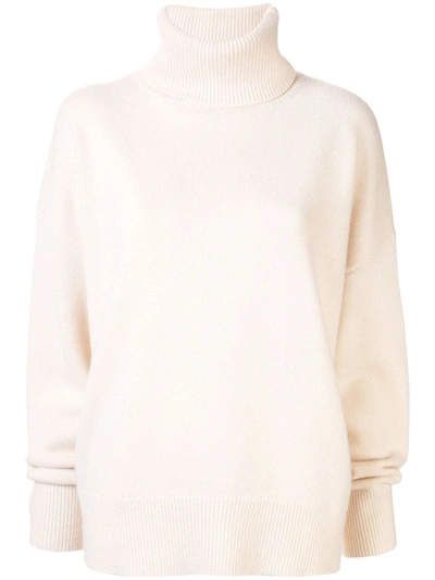 Co Turtleneck Jumper In Neutrals
