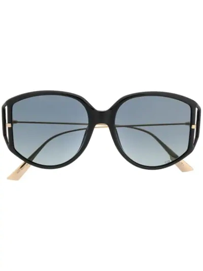 Dior Direction2 Oversized-frame Sunglasses In Black