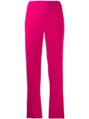 Alberto Biani Tailored Cropped Trousers In Pink