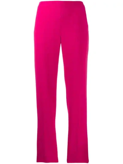 Alberto Biani Tailored Cropped Trousers In Pink