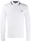 Polo Ralph Lauren Long Sleeve Polo Shirt In White