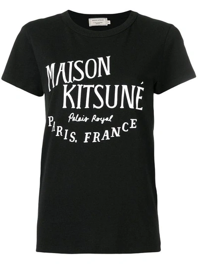 Maison Kitsuné Maison Kitsun Women's Aw00100kj0005bk Black Cotton T-shirt