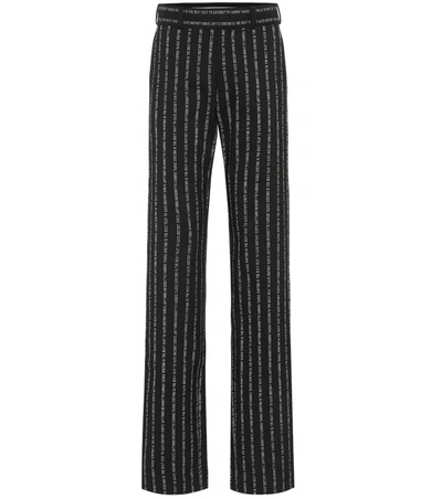 Vetements High-rise Straight Pants In Black